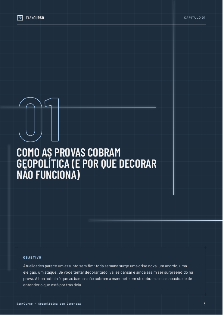 Página de amostra 1 do material Geopolítica sem Decoreba